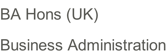 BA Hons (UK) Business Administration
